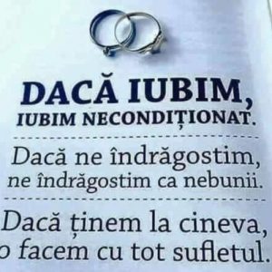 Mesaj despre iubire și relații
